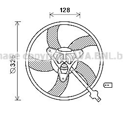 AVA QUALITY COOLING Tuuletin, moottorin jäähdytys SA7024